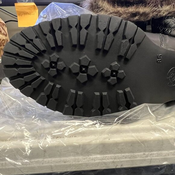 Global WIn Women's Winter Boots Knee High Mid Heel Black 8.5 19YY10-1 - Picture 6 of 7